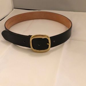 Coach black leather belt